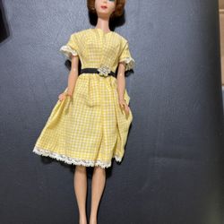 Vintage 1962 Red Hair Bubble Cut Barbie Doll