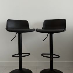 Black Bar Stools (pair)