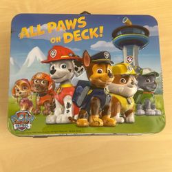 Paw Patrol Lunch Box Inside Have 7 Bags Of Puzzles 