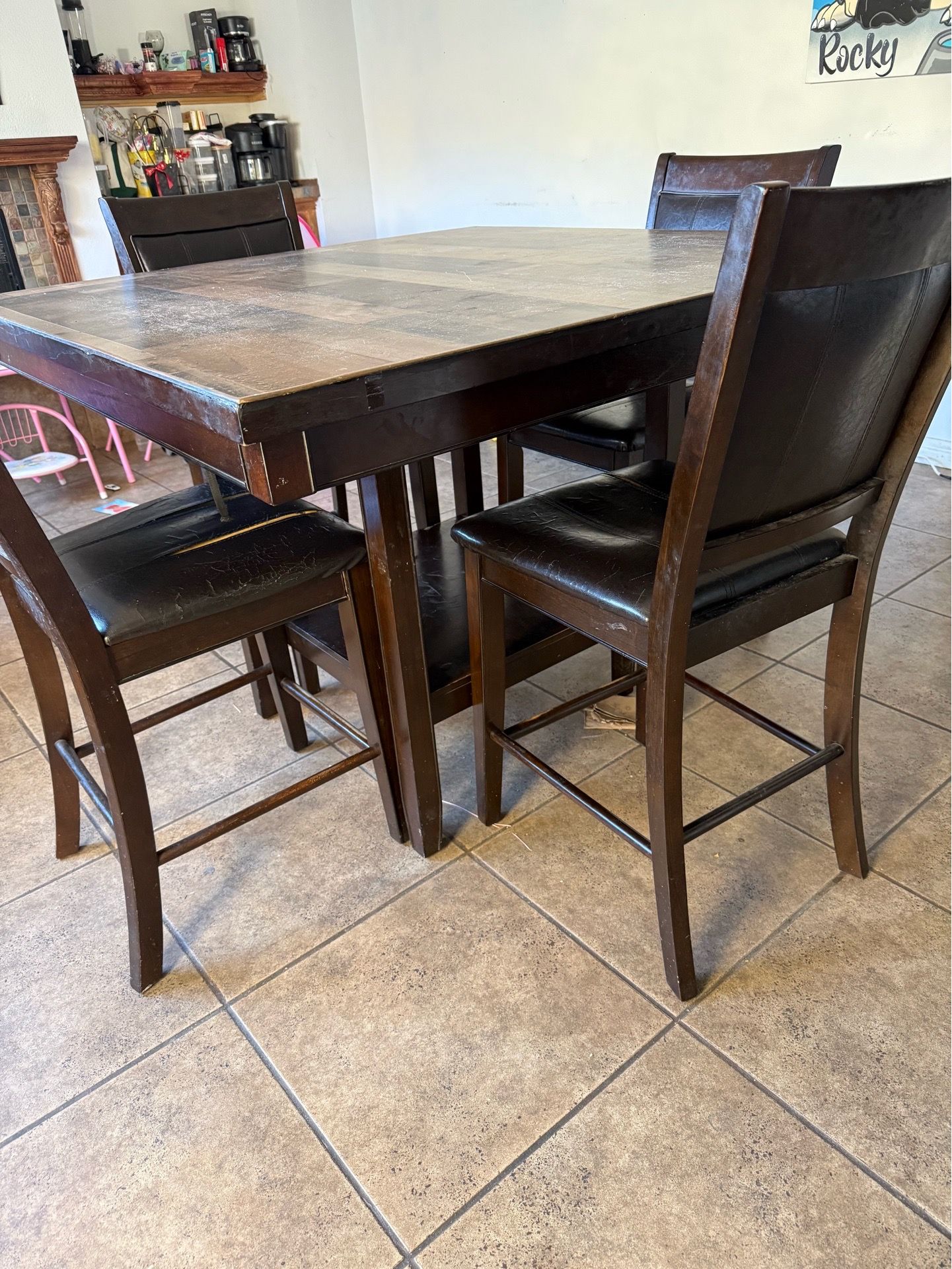 Table and chairs
