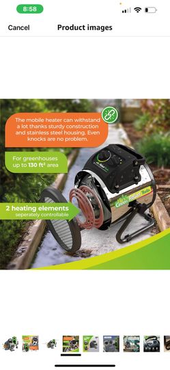 Palm 2.0 Heater With Thermostat 