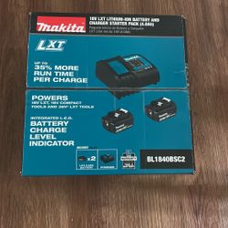 Makita 2 battery And charger