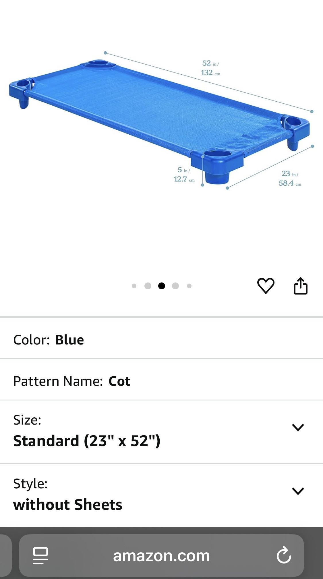 Stackable Kids Cot (6 available)