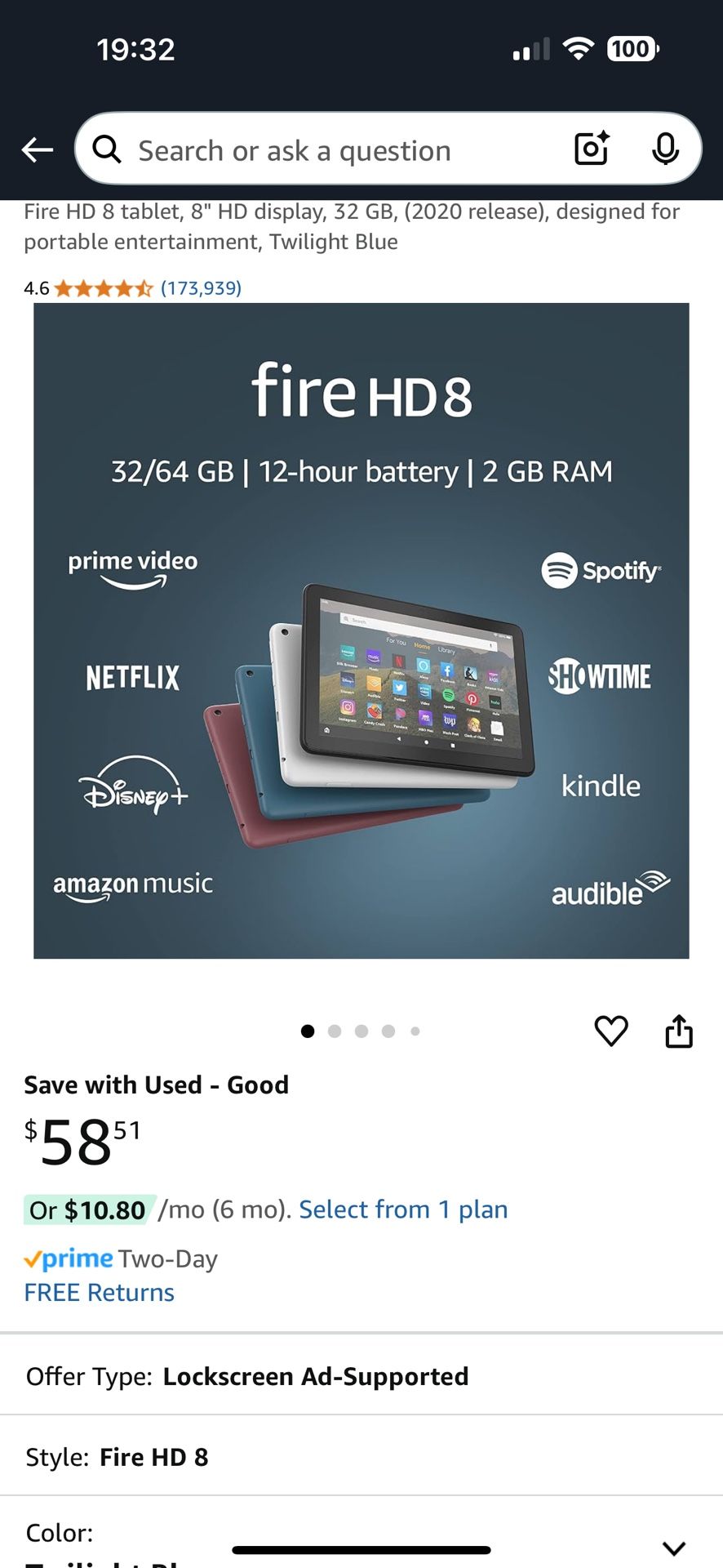 Fire 8 HD 32 GB