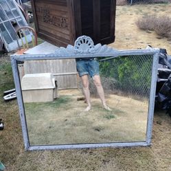 Antique Scalloped Mirror