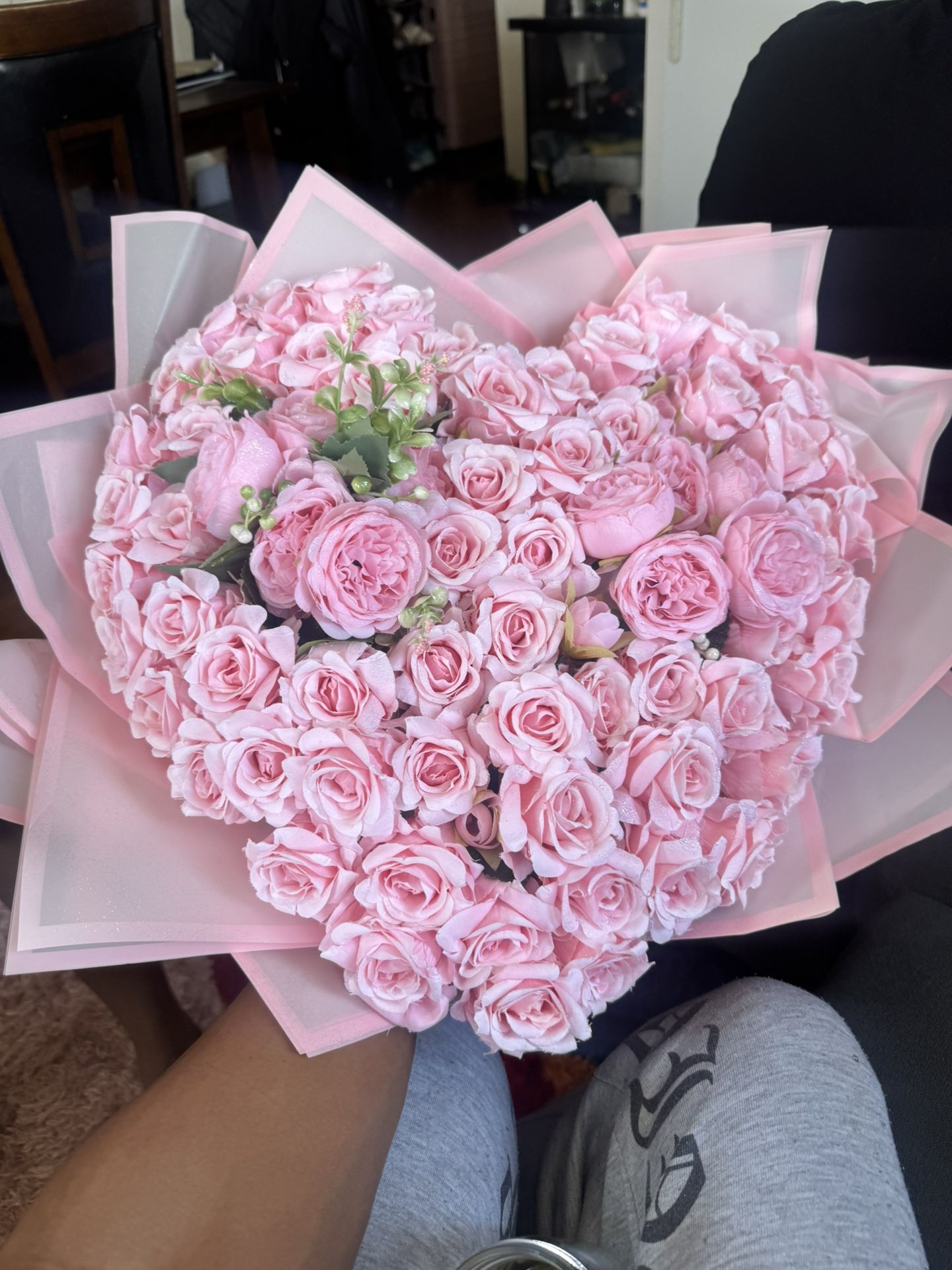 Pink Heart Bouquet