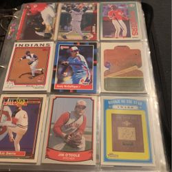 Baseball cards. in a sleeves