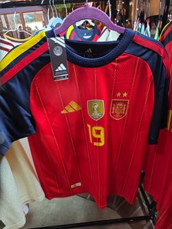 Adidas Spain National Team Soccer Jersey #19