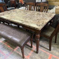 New Quality 6pc Dining Room Table Set Delivery Available 