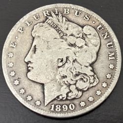 $1 1890 СС. Antique Rare Coin USA 