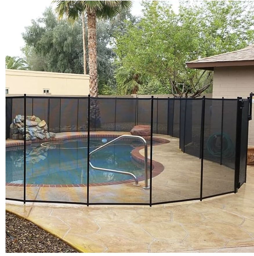 Pool safety fence - 50’ Brown With locking Gate- Negotiable