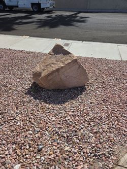 Free exterior landscaping rock.