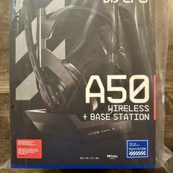 Astro A50 Gen 4 Wireless Gaming Headset + Base Station, PS4, Black ((contact info removed)73)