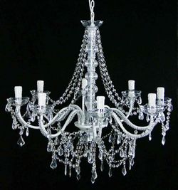 White Chandelier 28.7”