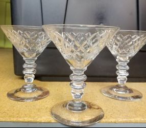 Set of 6 crystal glasses