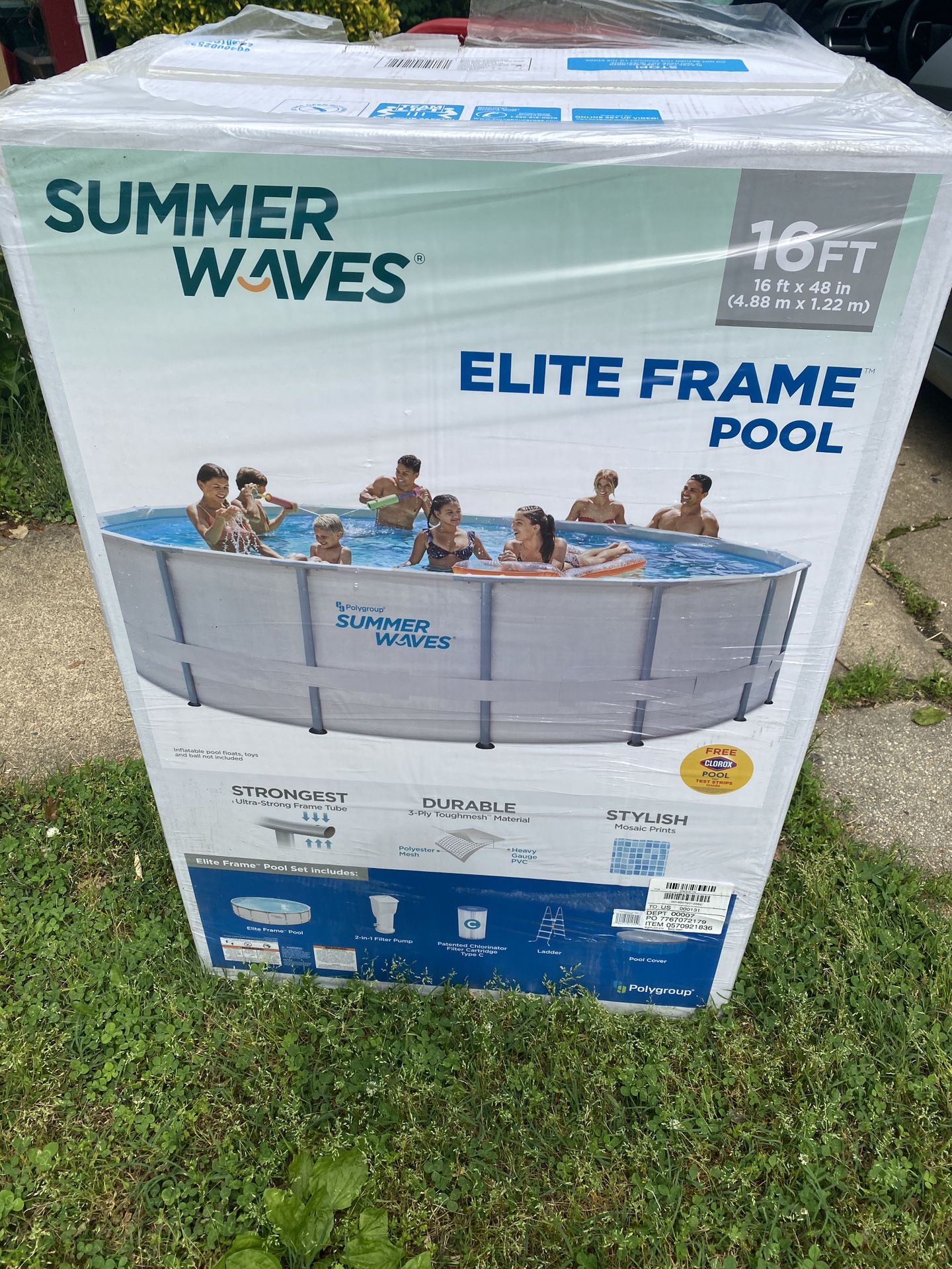 Summer waves 16x48 Ft - Pool! (brand new) Filter + Pump+ cover+ ladder