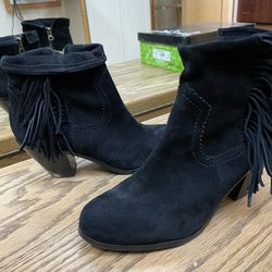 Womens Suede Black Boots