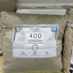 HOTEL Signature Sateen 400 Thread Count Egyptian Cotton Queen Sheet Set