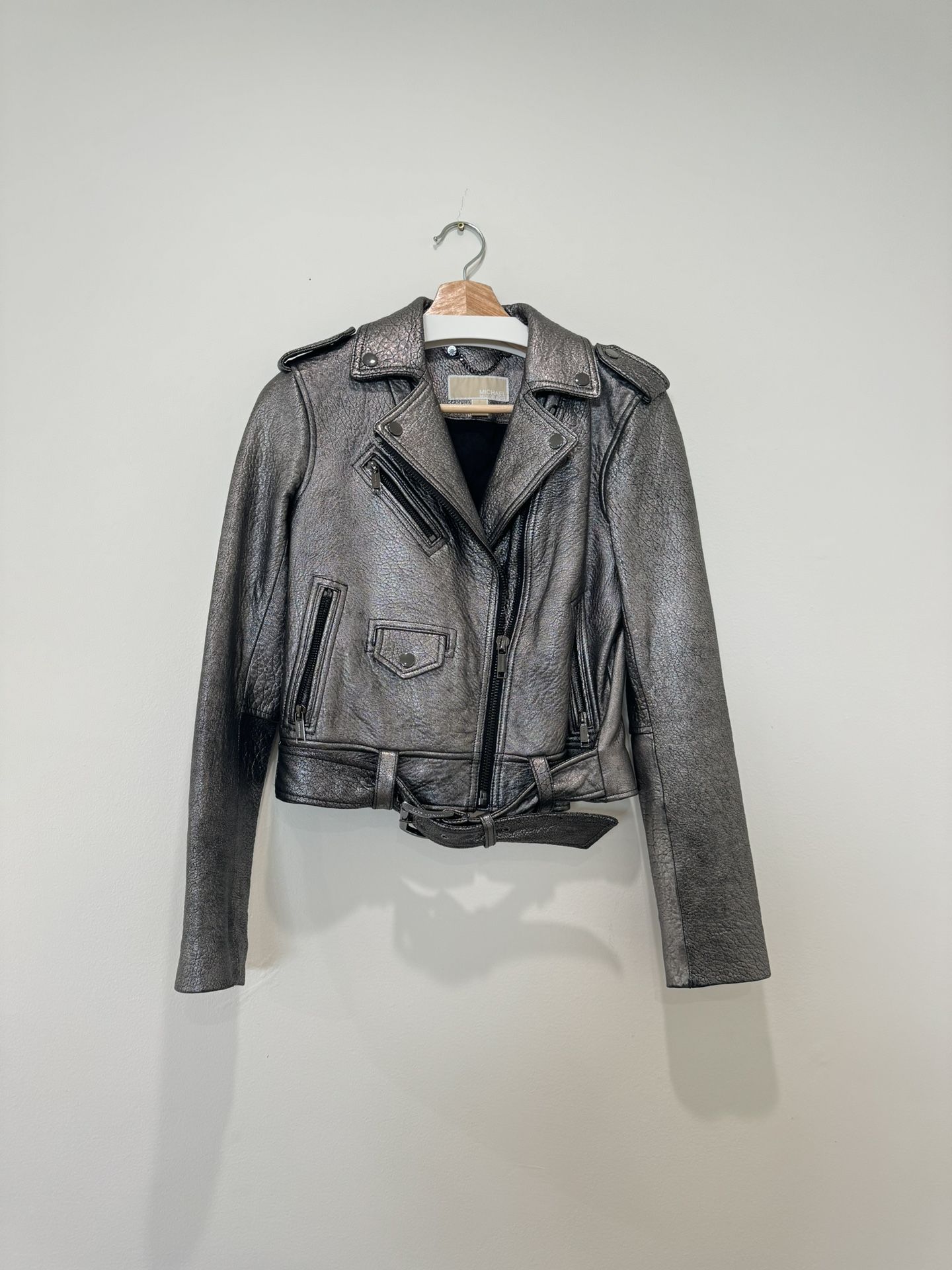 Michael Kors Leather Jacket, Size Xs