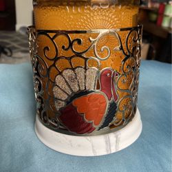 Turkey Candle Holder Decor 