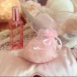 Silk Crystal And Lavender Infused Eye Masks With Pillow And Mask Spray