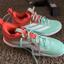 Size 11 -adidas Men's Adizero TPU Candy Baseball Cleats JR7825 Orange White New