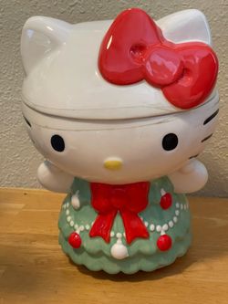Hello Kitty Christmas cookie jar