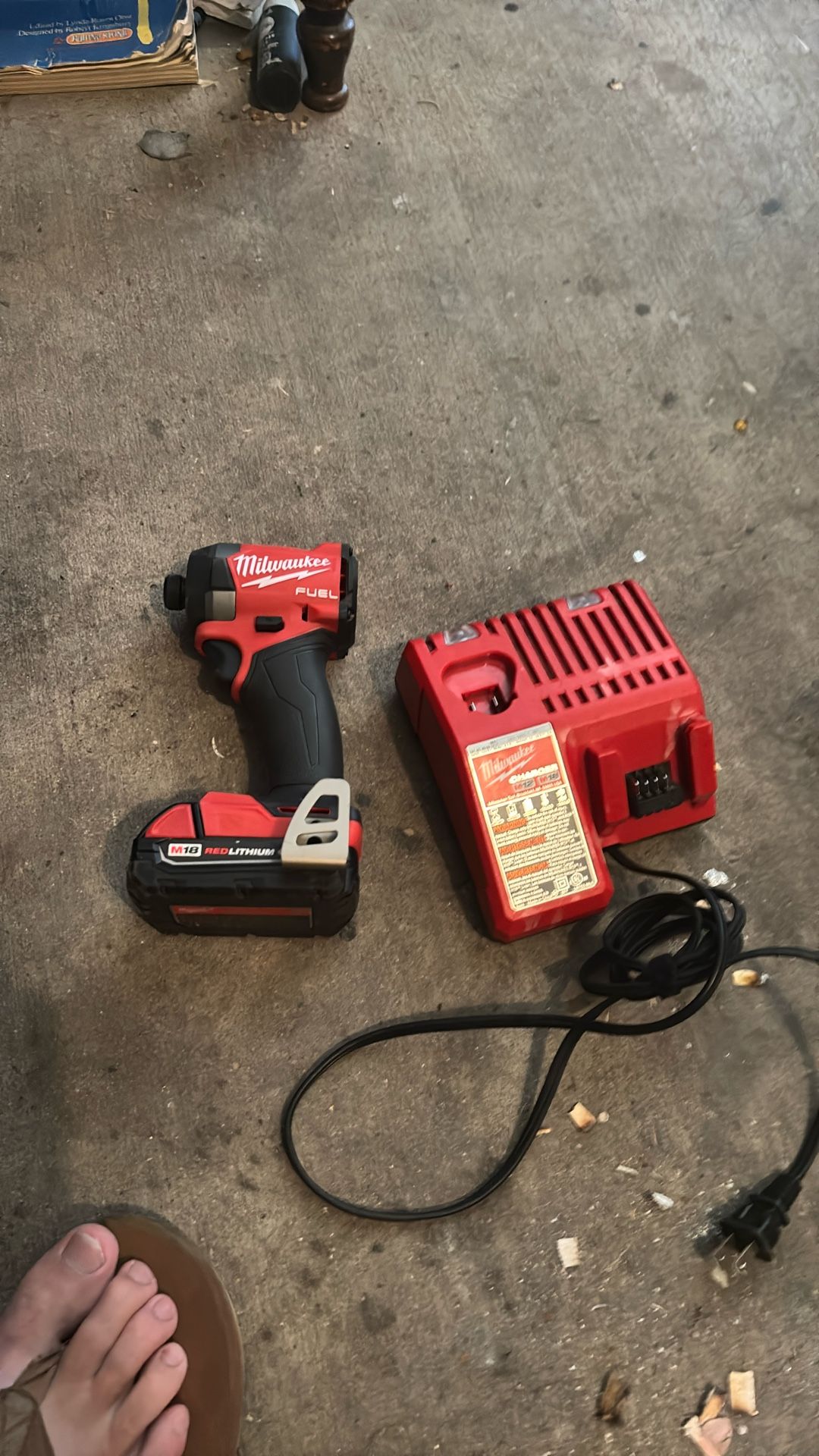 Milwaukee Impact Drill With Charger