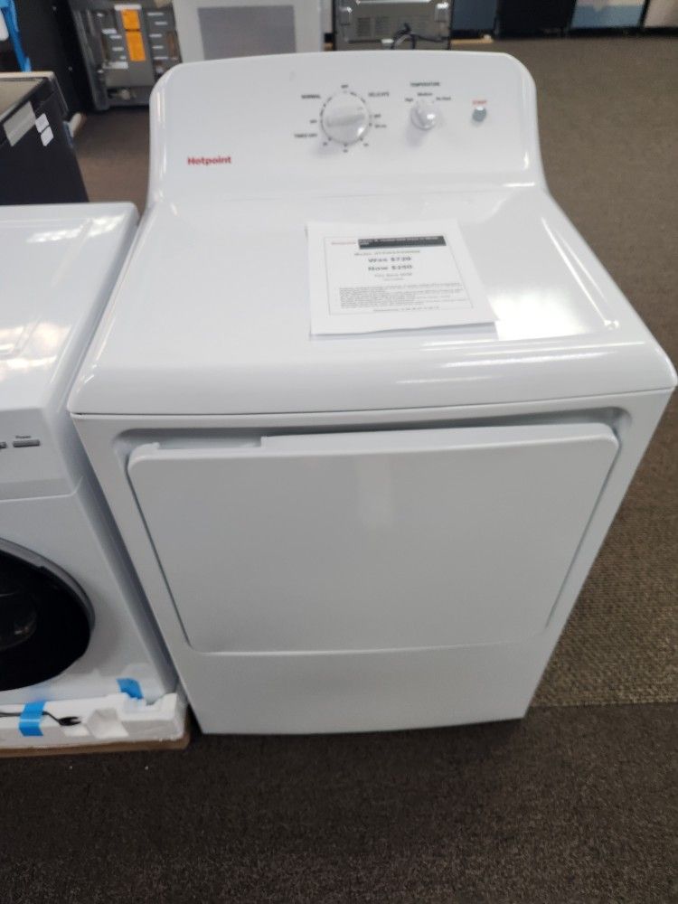 6.2 cu.ft vented GAS Dryer in White with
