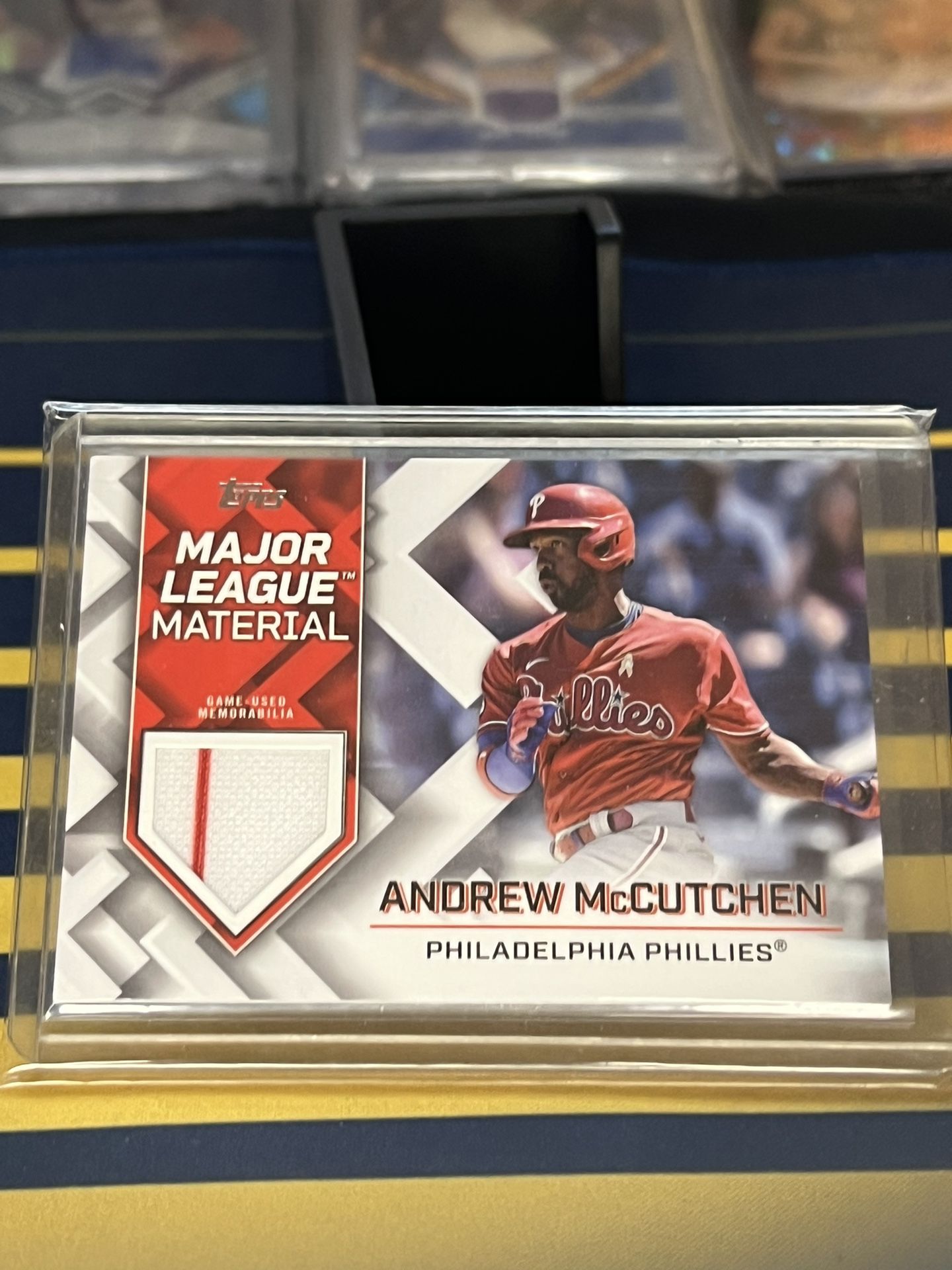2022 Topps Baseball Phillies Major League Material Andrew McCutchen 2 color mem