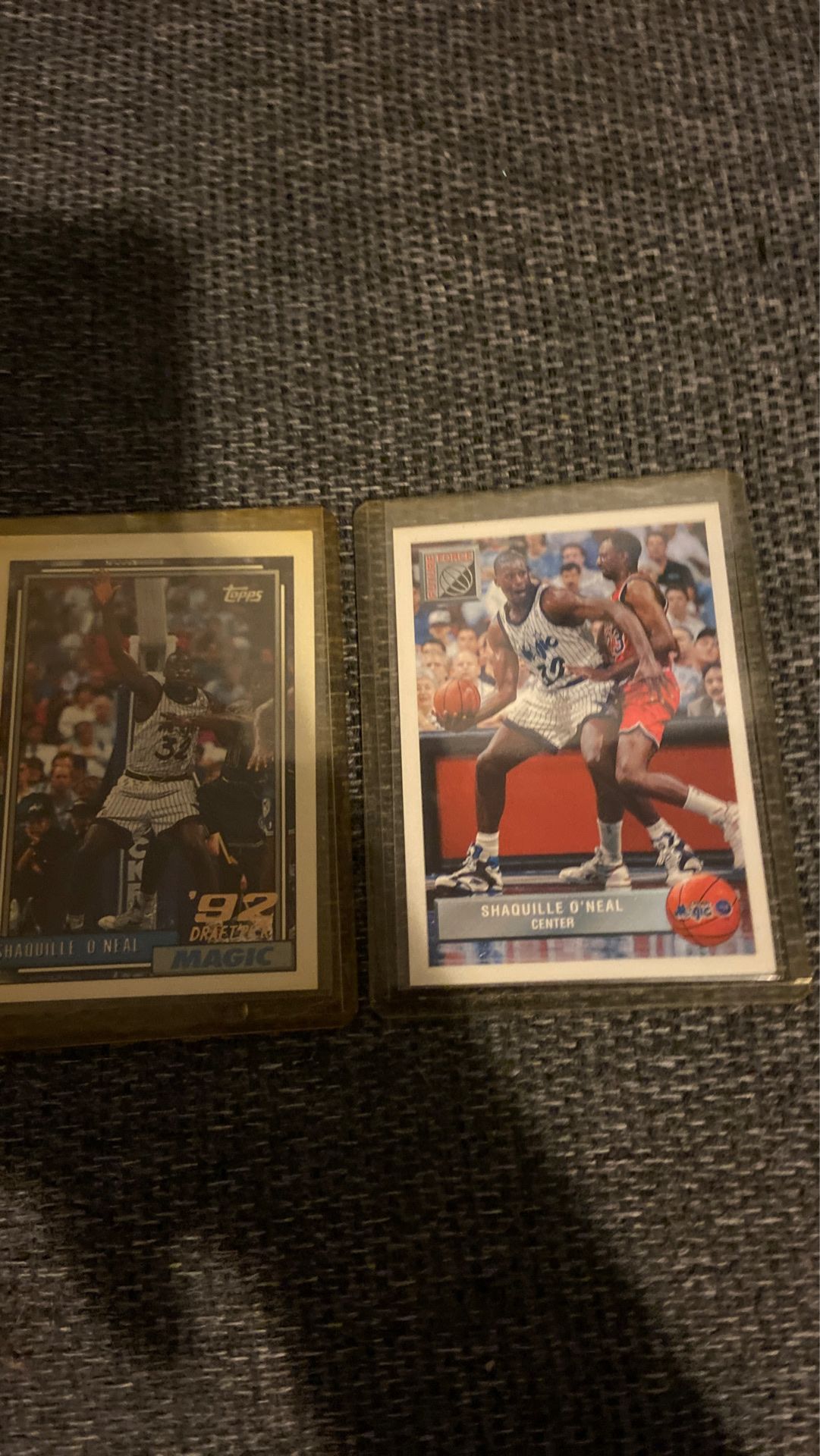 Shaq rookie Card 92 topps and upper deck