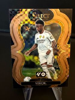 Vini JR Panini Select Black and Gold Checkerboard  Prizm /99