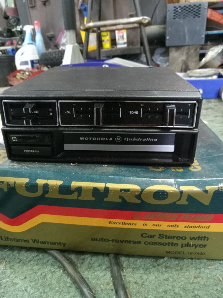 Motorola 8 Track Player With 8 Track Tapes(blank)