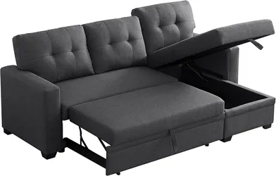 Devion L-shaped Easy Convertible Sofabed