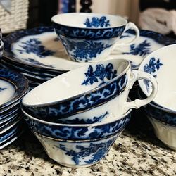 Stanley Touraine Flow Blue China