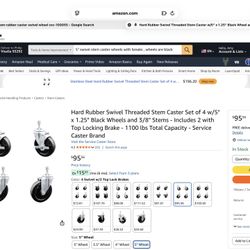 I Have Different Casters With Brake Locks , Some Without Brake Locks, Sets Of Four