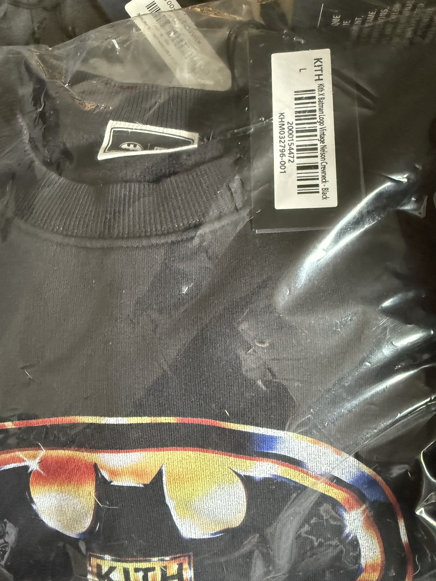 Kith x Batman 1989 Vintage Nelson Crewneck – Black (Size L)