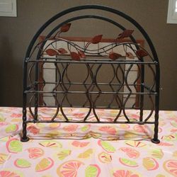 Wrought Iron Wine Rack