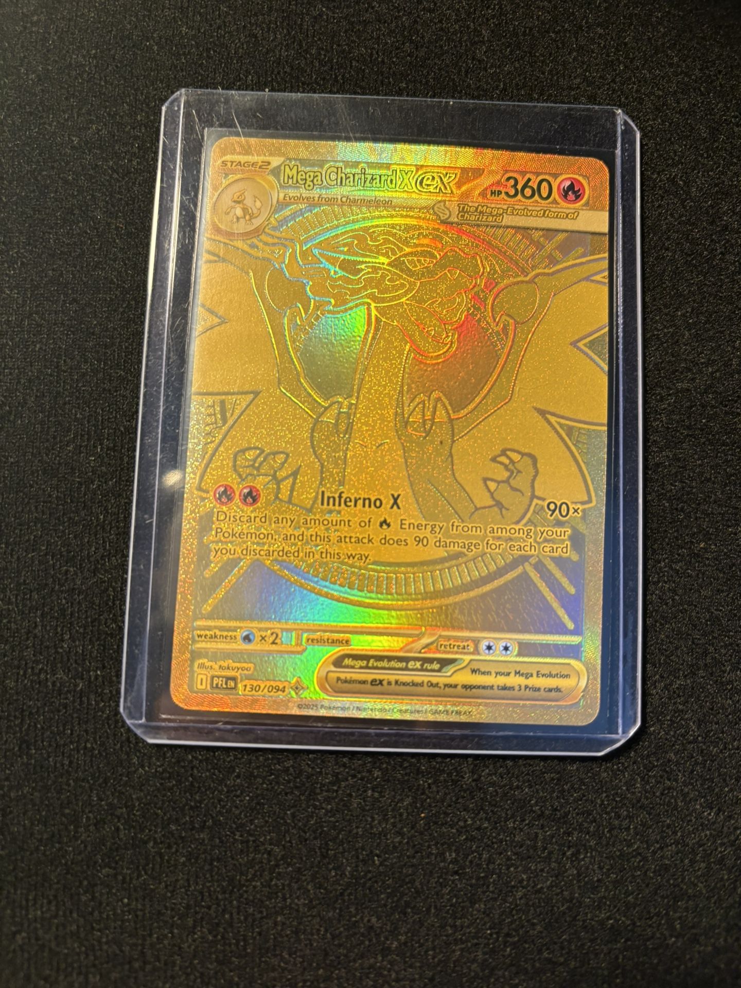 Mega Charizard X Ex Gold