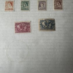 1897 Diamond Jubilee Set Of 6 Stamps Queen Victoria 