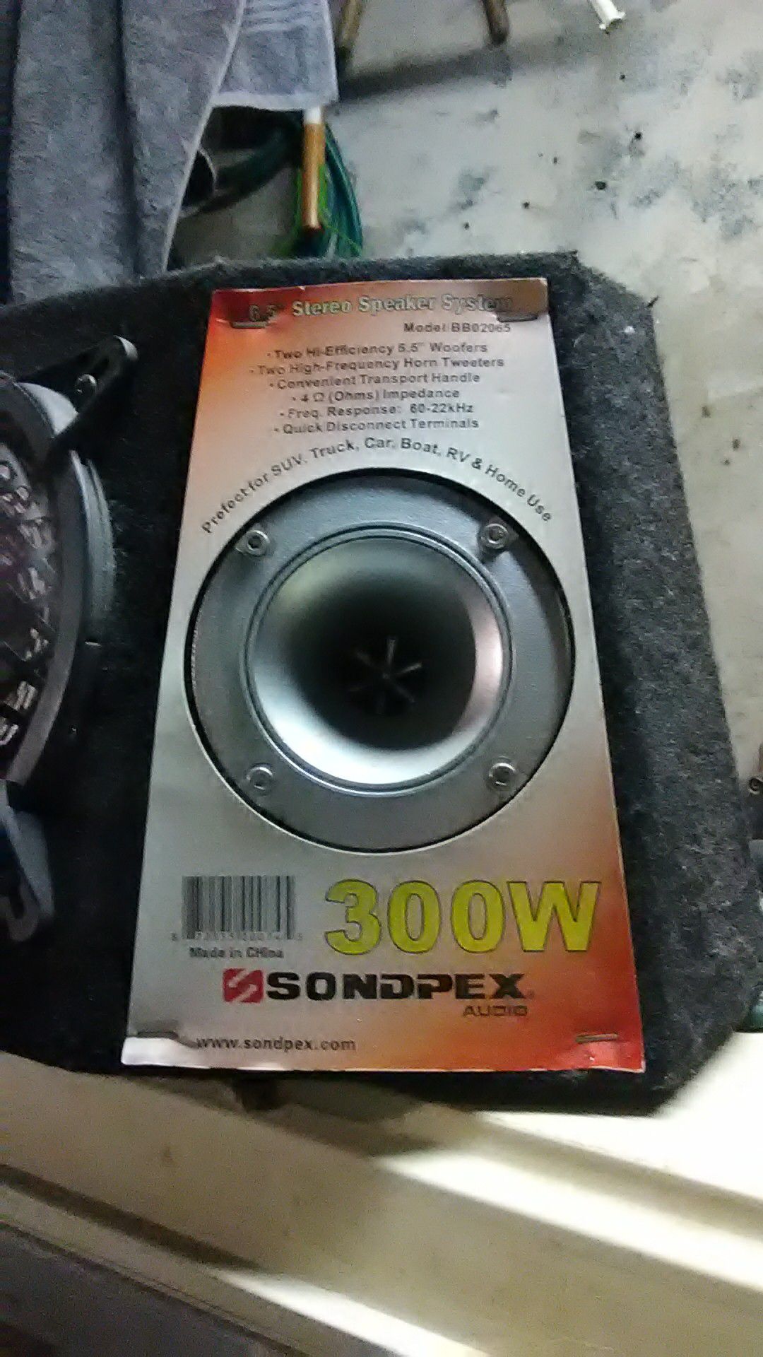 Sondpex 6.5" stereo speaker system
