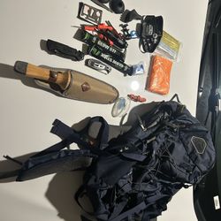 Hiking Backpack And Gear 