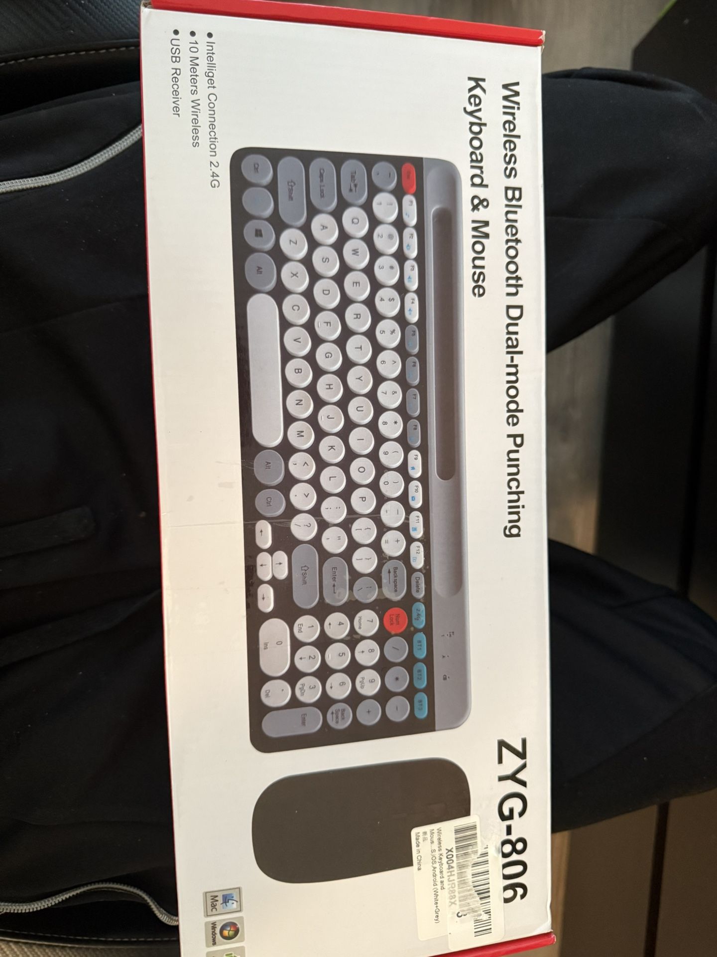 ZYG-806 Mini Wireless Keyboard & Mouse Set 2.4G+BT Dual Mode Punching