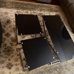 Glass Coffe Table 3 Pieces.