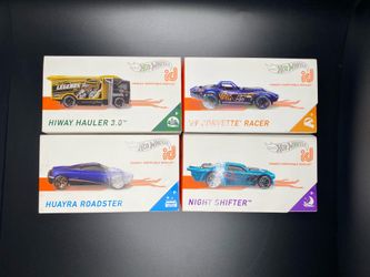 (NEW) Hot Wheels iD set of 4 1:64 Scale Die Cast Cars (PERFECT FOR BIRTHDAYS)