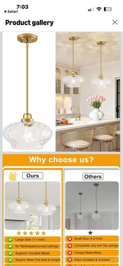 New pendant light