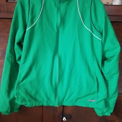 Reebok Track Jacket Windbreaker Sport Athletic Zip Women's size XL