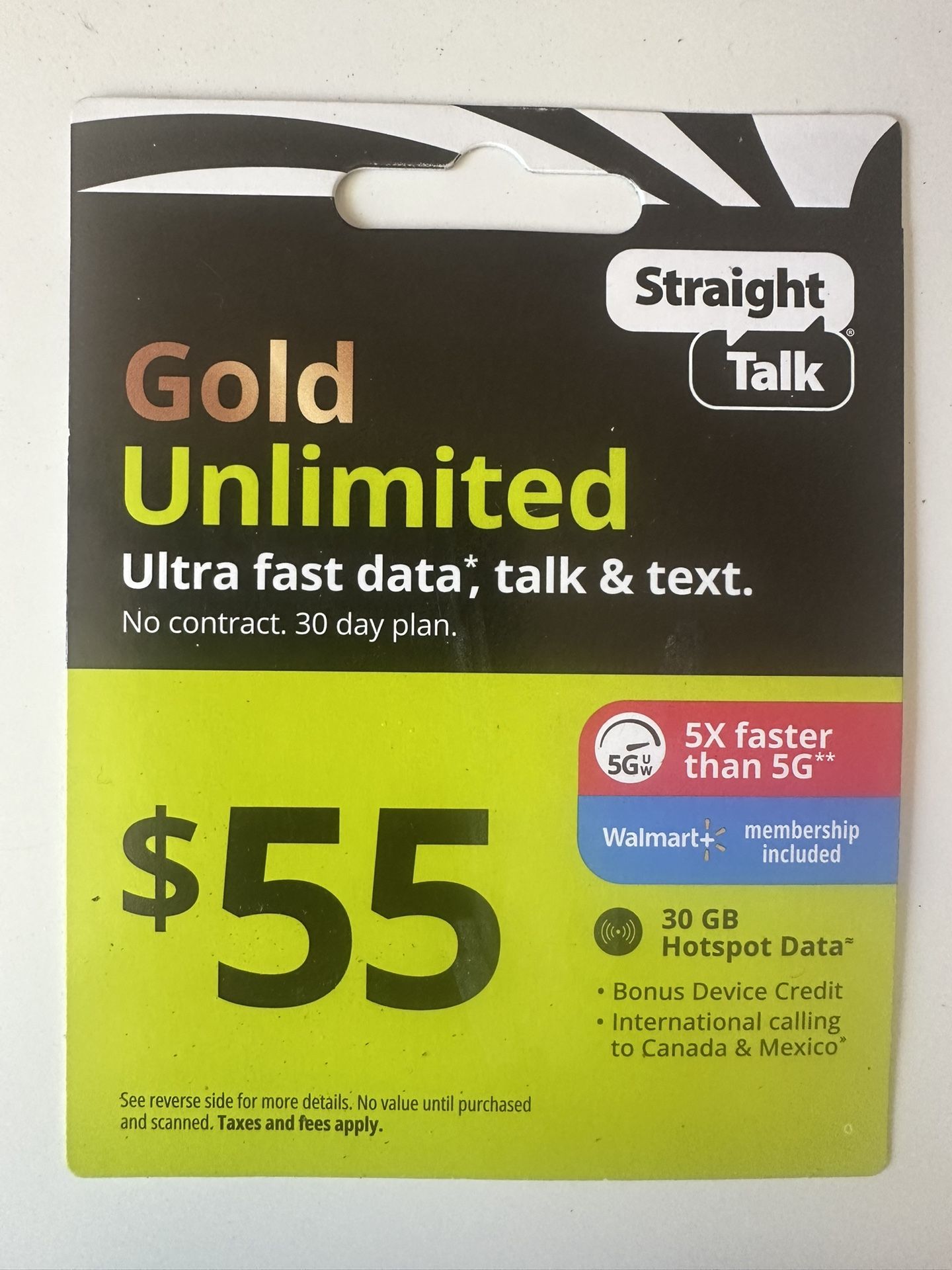 Gold Unlimited Talk & Text