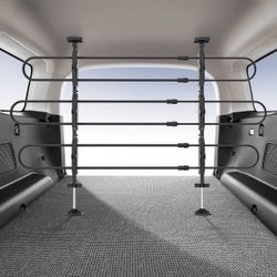 Vehicle Pet Barrie, Adjustable Universal for Cars, SUVs - Moves with Your Vehicle Seats, Easy Install Dog Car Gate - Strong Metal Gate Divider