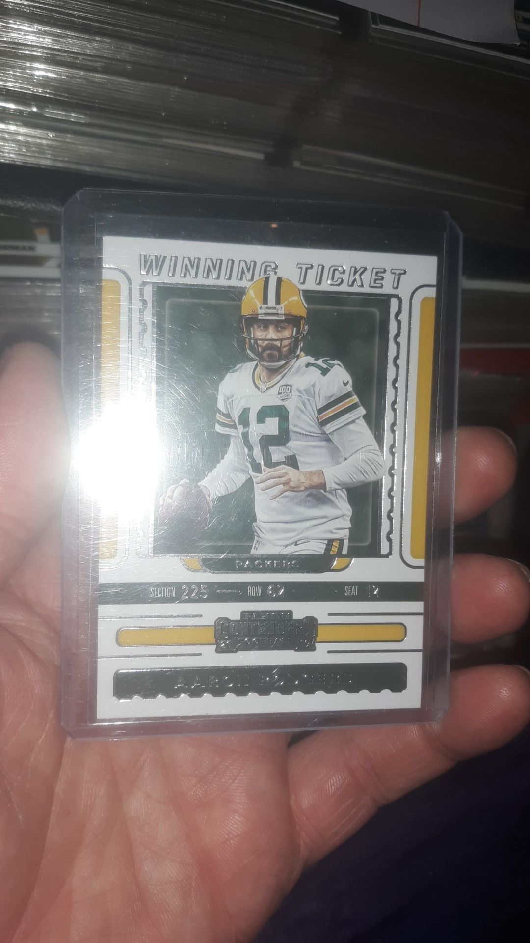 2019 Panini Contenders-Winning Ticket Aaron Rodgers